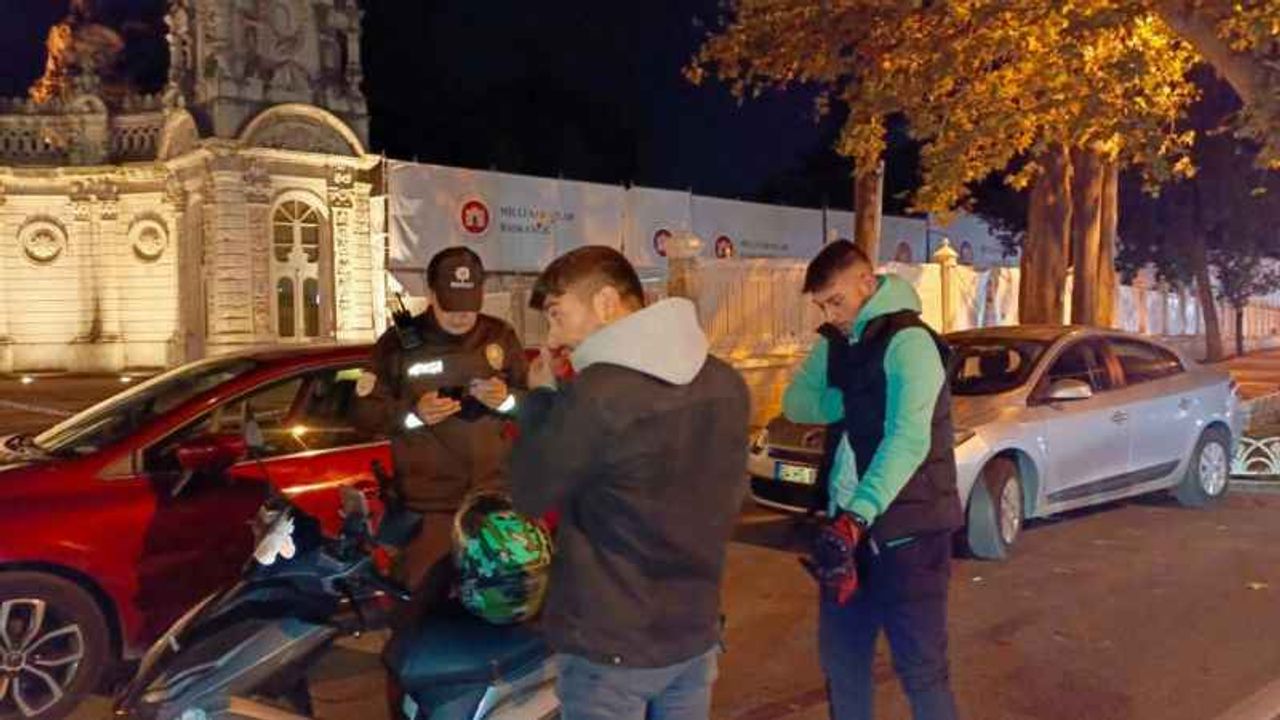 Beşiktaş'ta motosiklet denetimi