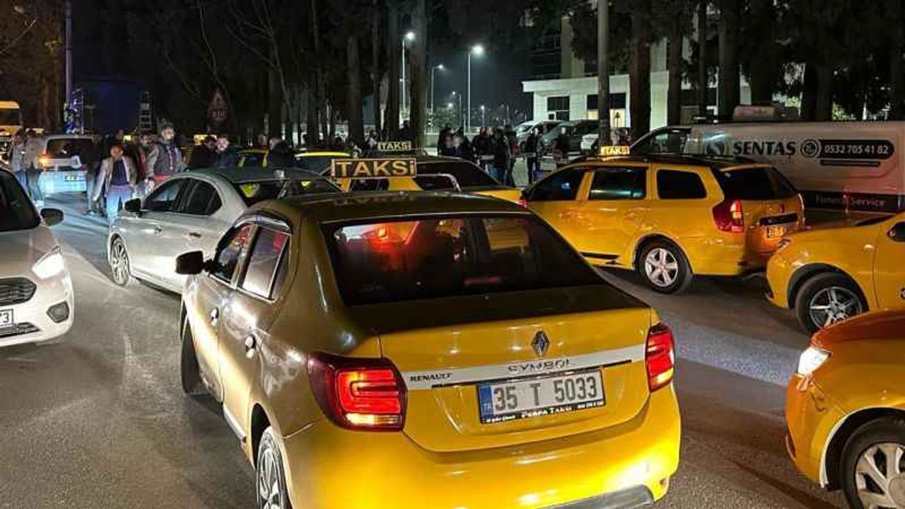 Taksicilerden alkışlı protesto
