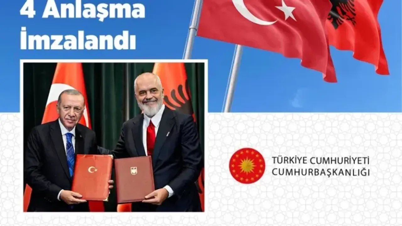 Türkiye ile Arnavutluk arasında 4 iş birliği anlaşması