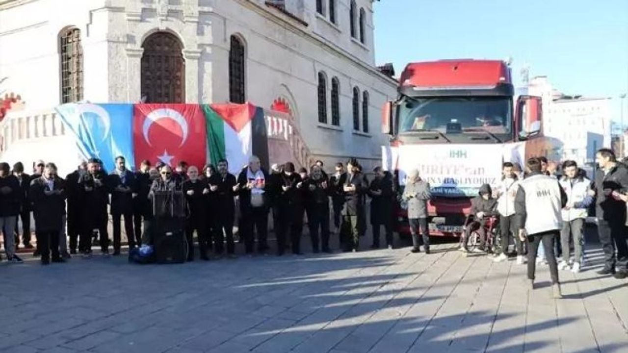Sivas'tan Suriye'ye yardım tırı