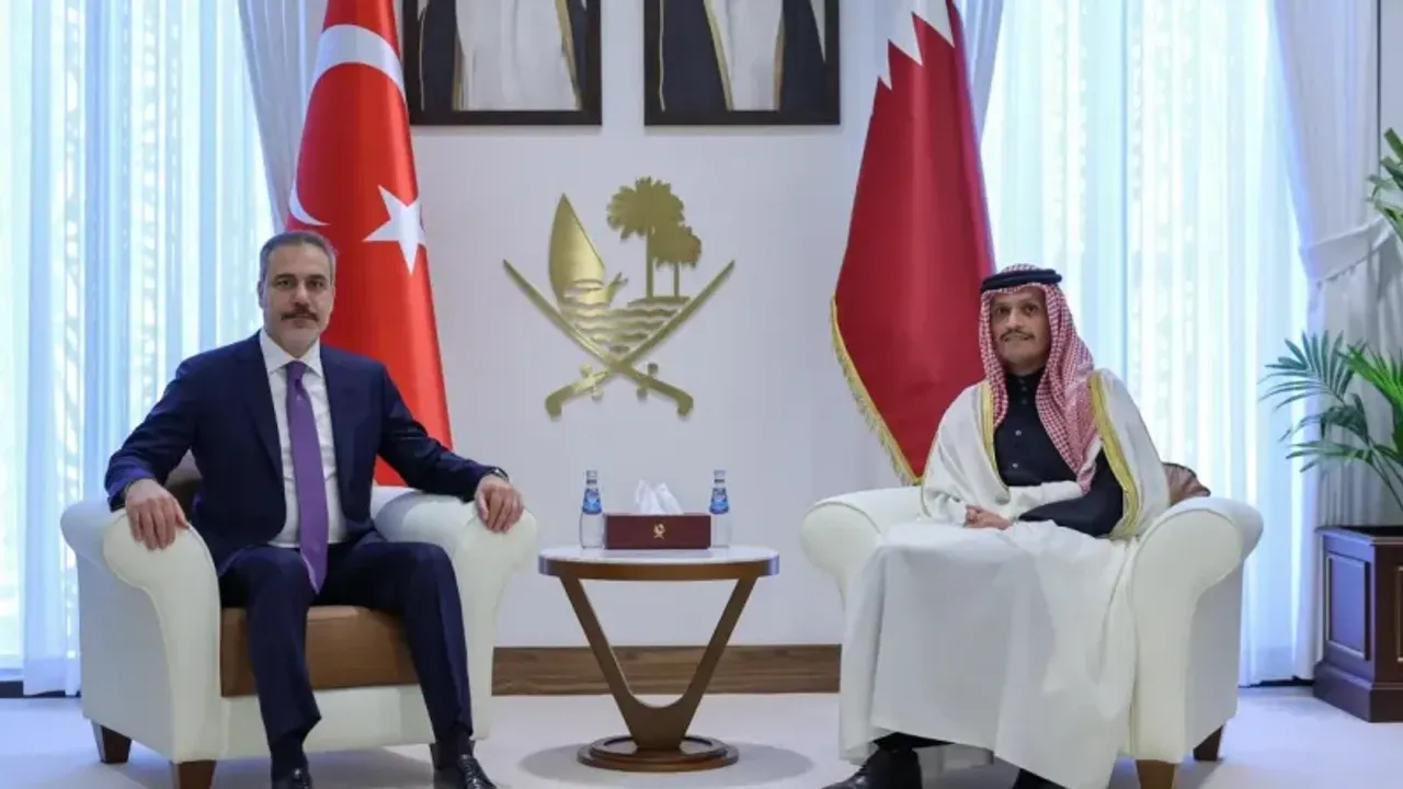 Bakan Fidan, Katarlı mevkidaşı Al Sani ile bir araya geldi 