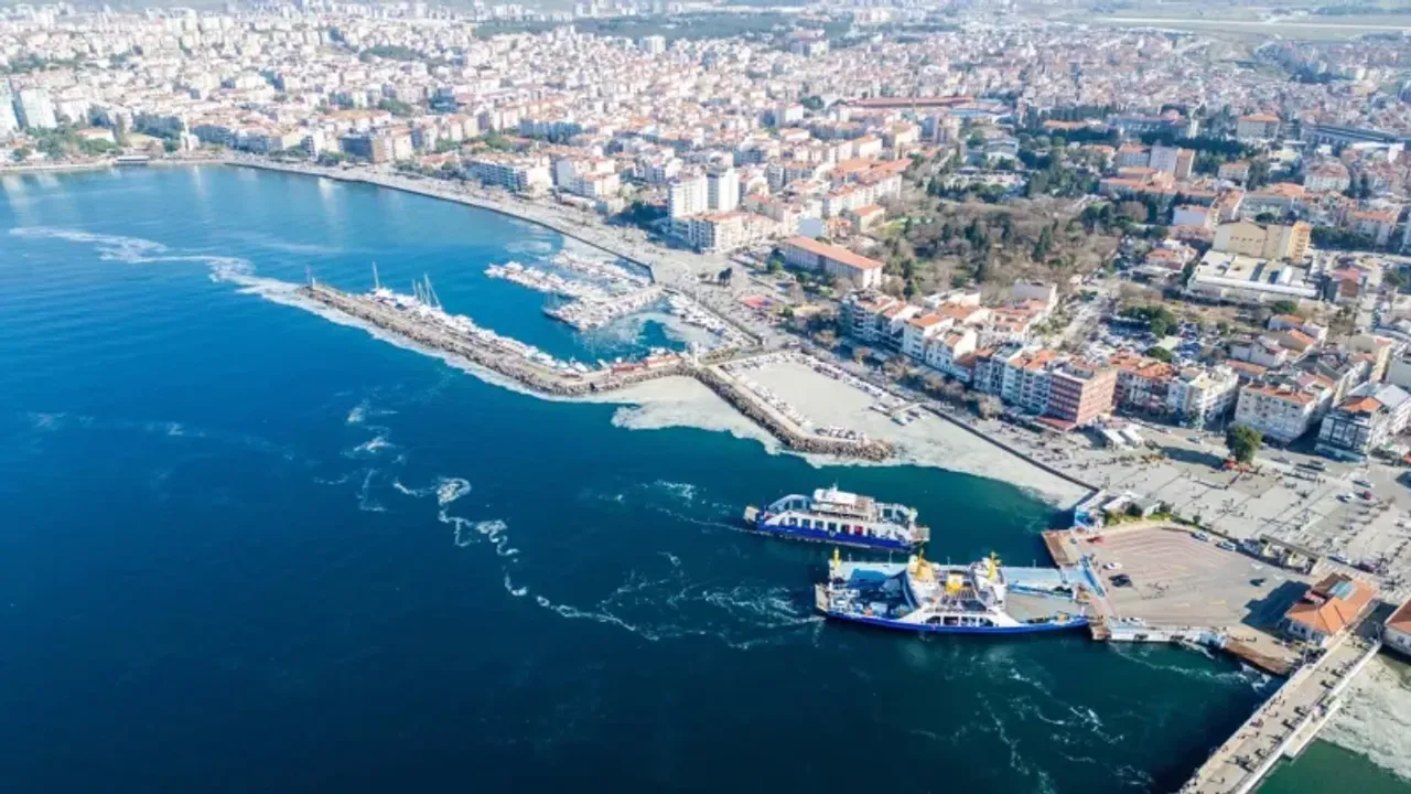 Çanakkale'deki müsilaj yoğunluğu havadan görüntülendi