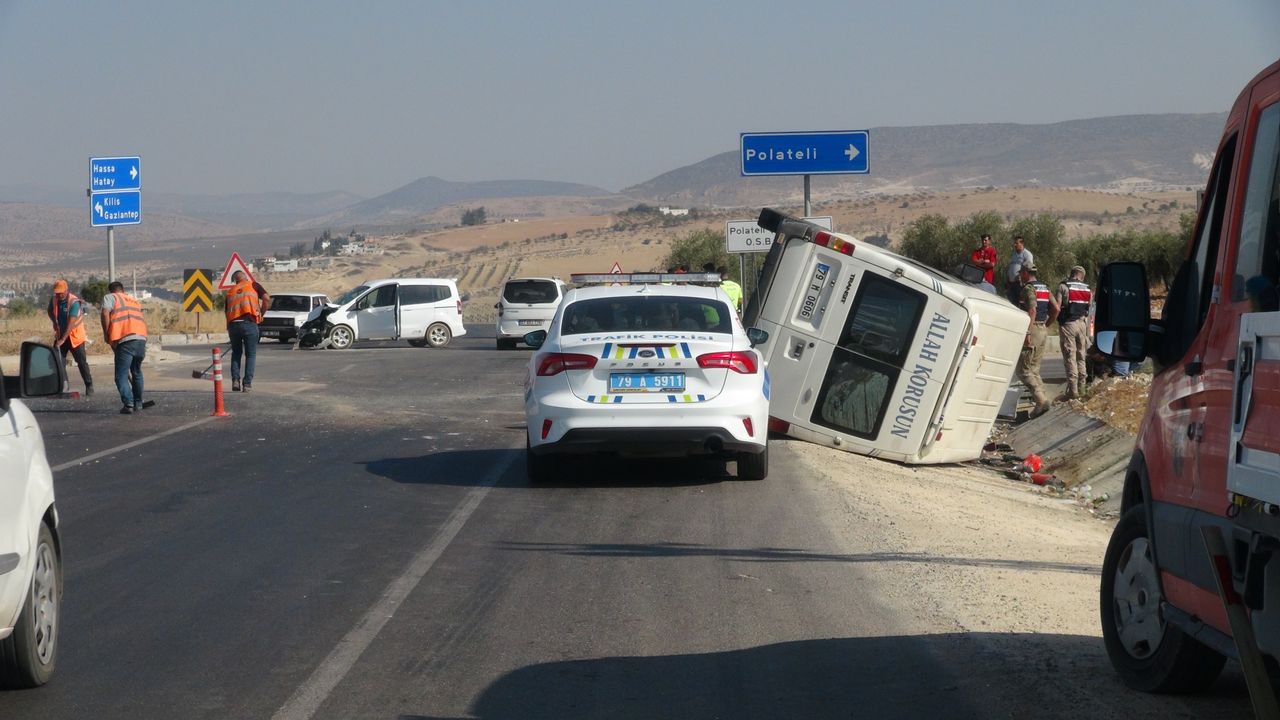 Kilis'te zincirleme kaza!