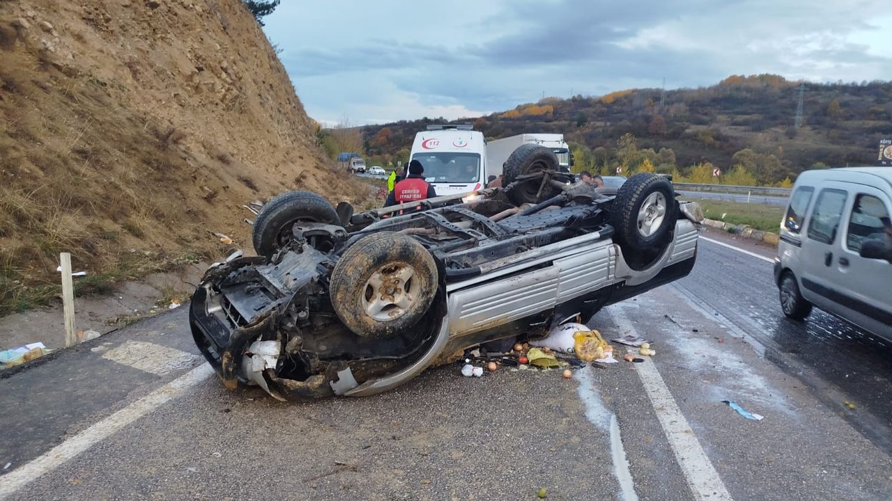 Çankırı'da korkutan kaza
