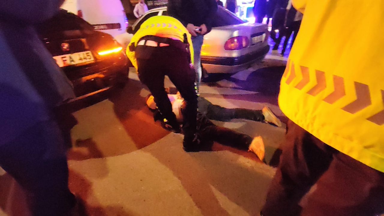 Aksaray’da Alkolü Sürücü Polise Direndi