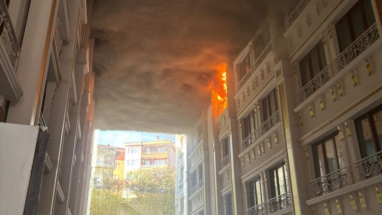 Otelin makine dairesinde yangın çıktı