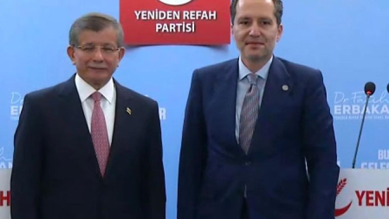 Fatih Erbakan'dan Gelecek Partisi Genel Başkanı Davutoğlu'na ziyaret