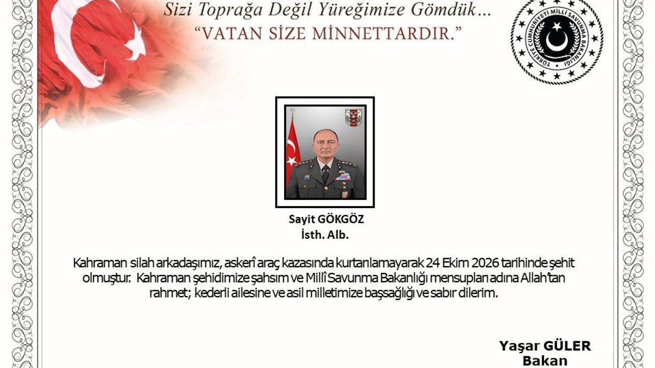 Albay Sayit Gökgöz şehit haberi geldi