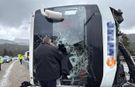 Konya-Antalya kara yolunda yolcu otobüsü devrildi