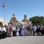Bektaşi dervişleri Kapadokya’nın tarihi güzelliklerini gezdi