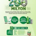 "DOA ile 200 milyondan fazla ambalaj topladık"