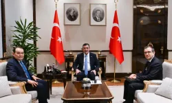 Yılmaz, Türk Yatırım Fonu Başkanı Amreyev'i kabul etti