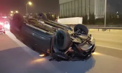 TEM’de bariyere çarpan cip devrildi; 1 ölü 1 yaralı 