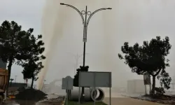 Samsun’da isale hattı patladı,