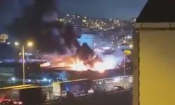 Geri dönüşüm tesisinde yangın devam ediyor