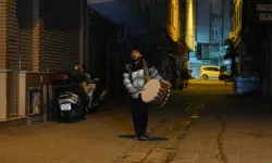 Ramazan davulcularının sahur mesaisi 