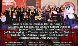 Ankara Kulübü Derneği’nden 100. Yıla Özel “Ankara Rüzgarı” Konseri