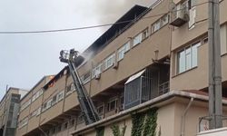 Eyüpsultan'da iş yerinde yangın çıktı
