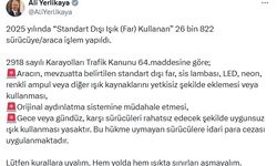 Standart dışı far kullananlara cezai yaptırım