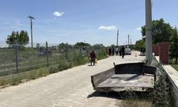 Tren traktöre çarptı!