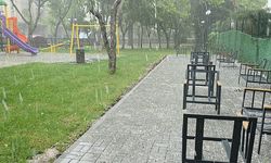 Düzce’de dolu yağdı