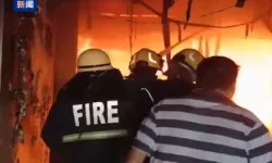 Hindistan'da otelde yangın çıktı