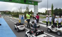 Mamak'ta çocuklara trafik güvenliği eğitimi verildi