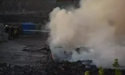 İzmir'de çöplük yangını çıktı