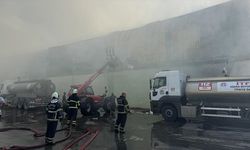 Geri dönüşüm tesisinde yangın çıktı