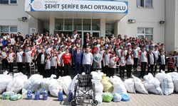 Öğrenciler tekerlekli sandalye için mavi kapak topladı!