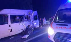Düzce'de TIR minibüse çarptı
