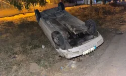 Kulu'da şarampole devrilen otomobildeki 2 kişi yaralandı