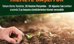 Beypazarı Belediyesi'nden Tohum Eleme hizmeti
