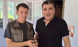 Ebabil kuşu halı sahada bitkin hale bulundu