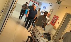 Forklifte çarpan motosikletin sürücüsü yaralandı!