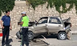 Araç seyir halindeyken sürücü uyuyakaldı