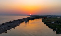 Manavgat Boğazı’nda gün batımı büyüledi