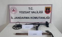Yozgat'ta izinsiz kazı yapan şüpheli yakalandı!