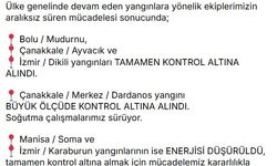 Bakan Yumaklı: 5 yangın kontrol altına alındı