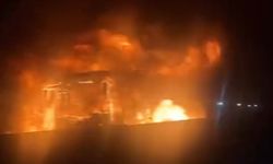 Hatay'da Yolcu Otobüsü Alev Alev Yandı