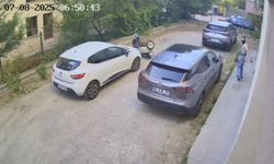 Ankara'da kar maskeli hırsız motosiklet çaldı!