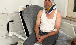 Yangın dönüşü arazöz devrildi