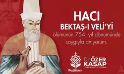 Özer Kasap'tan Hacı Bektaş-ı Veli mesajı
