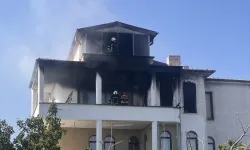 Villada yangın çıktı