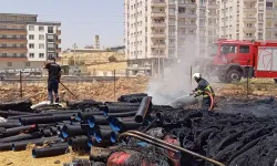 Plastik boru deposunda yangın söndürüldü