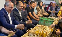 2 asırlık gelenek; 3 saat boyunca topluca mısır soydular!