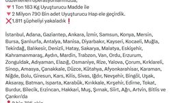 74 ilde uyuşturucu operasyonu