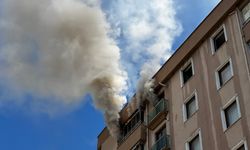 8 katlı binada yangın çıktı