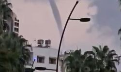 Hatay'da denizde hortum çıktı