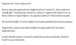"İsrail'in Katar'a saldırısı bir terör eylemidir!"